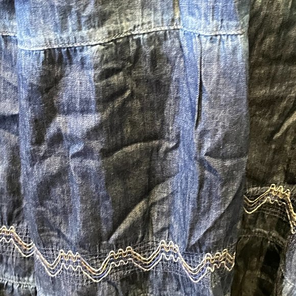 🌺 HOST PICK!!!Beautiful Long Navy Denim Dress Brand New w/ tags! So flattering. - Picture 5 of 8